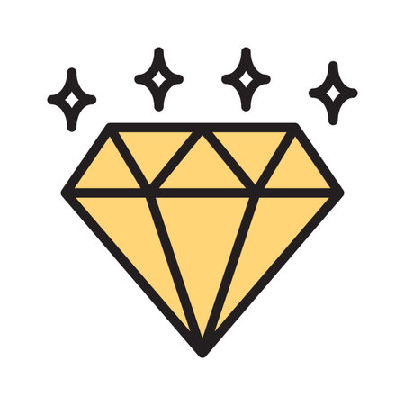 Have a look at this captivating diamond glyph iconのイラスト素材