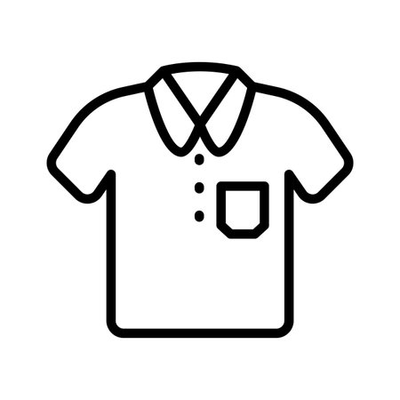 Creatively designed line icon of t shirt, ready for premium useのイラスト素材