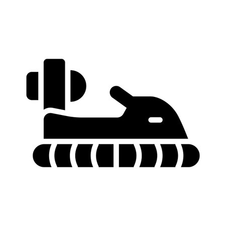 A captivating glyph icon of bumper car amusementのイラスト素材