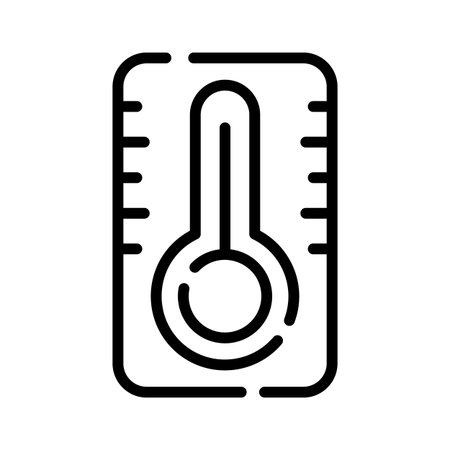 Catch a sight of this trendy line icon of lab thermometer