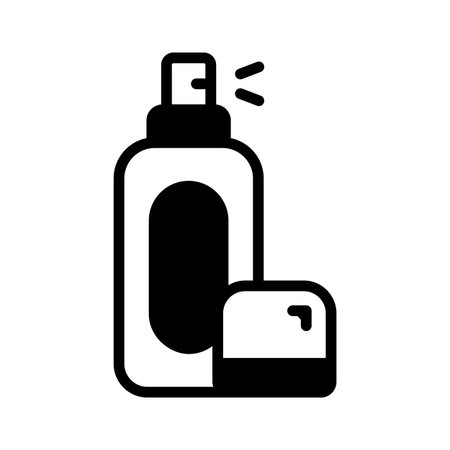 Get this glyph style icon of cool face mistのイラスト素材