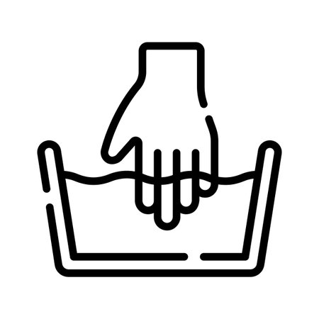 Sleek outline style icon of large wash tubのイラスト素材