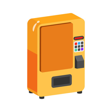 Trendy 2d style icon of automatic vending machineのイラスト素材