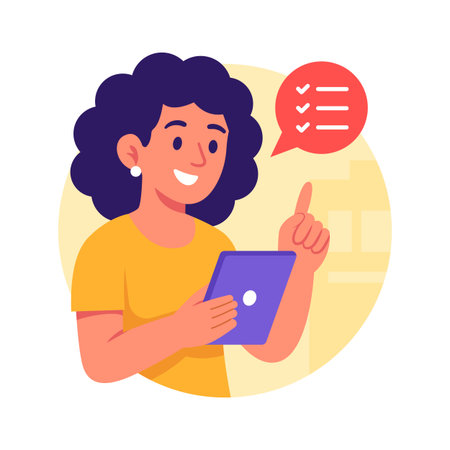 Ready to use illustration of shopping checklist in modern styleのイラスト素材