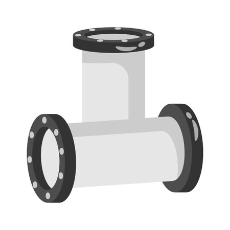 Have a look at this amazing icon of pipe connector in modern design styleのイラスト素材