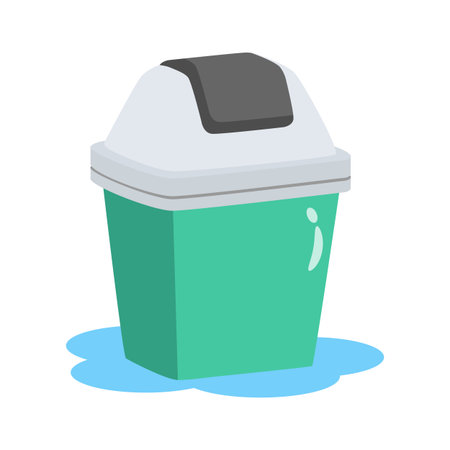 Here is amazing icon of trash bin in modern style,のイラスト素材