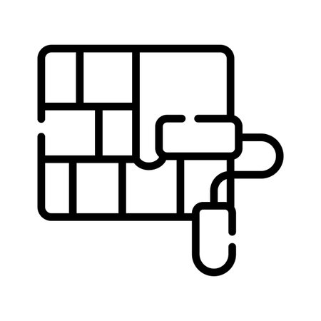 Grab this outline style icon for wall painting activityのイラスト素材