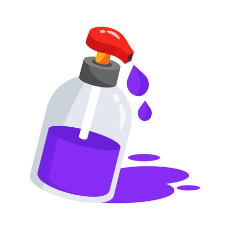 Sleek 3d icon of clear liquid soap containerのイラスト素材