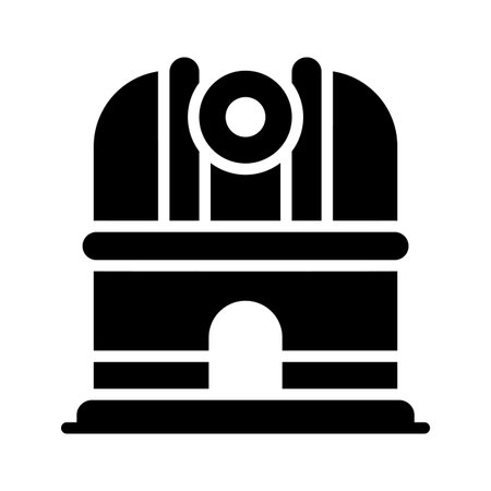 Well designed glyph icon of space observatory towerのイラスト素材