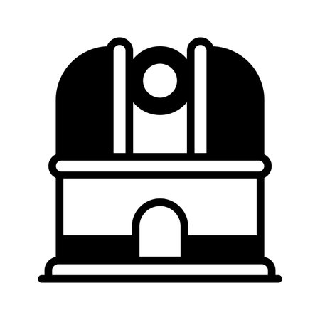 Well designed glyph icon of space observatory towerのイラスト素材