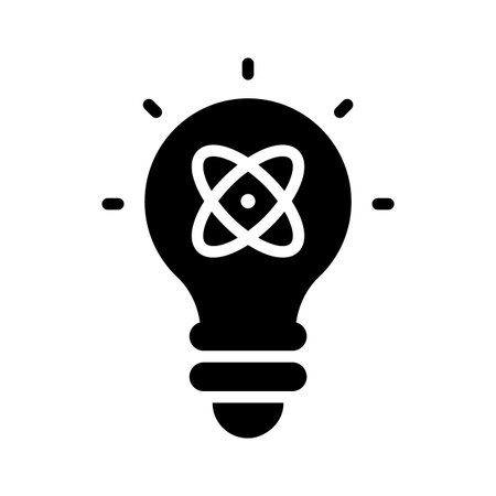 A captivating glyph icon of modern science innovationのイラスト素材