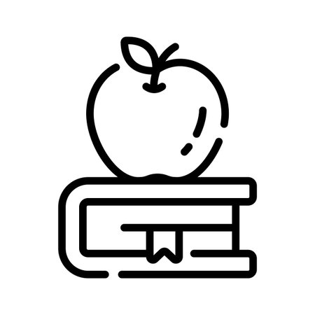 A customizable outline icon of healthy knowledgeのイラスト素材