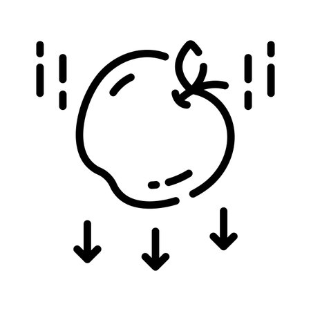 A captivating outline icon of gravity force symbolのイラスト素材