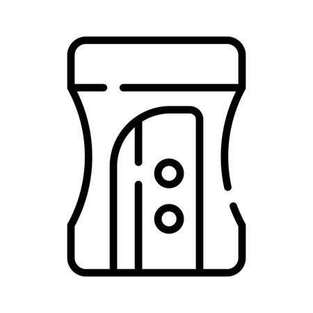 Grab this outline icon of dual blade sharpener toolのイラスト素材