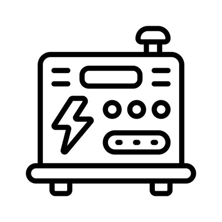 Generator icon creatively designed in linear styleのイラスト素材