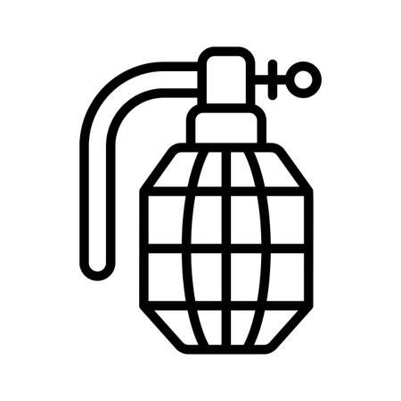 Have a look at this premium line icon of grenadeのイラスト素材