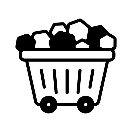 Have a look at this latest glyph icon of coat cartのイラスト素材