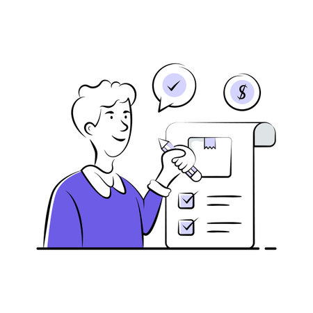 Take a look at this amazing hand drawn illustration of shopping listのイラスト素材