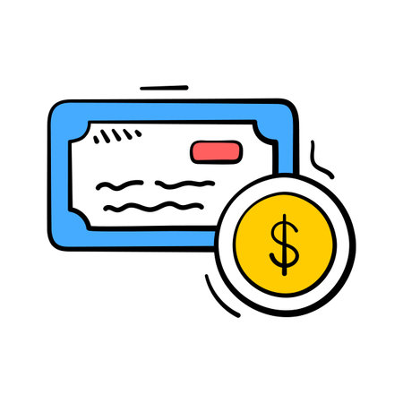 Creatively crafted amazing icon of business certificate in doodle styleのイラスト素材