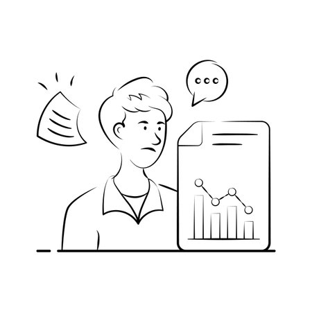 Take a look at this amazing hand drawn illustration of business failureのイラスト素材