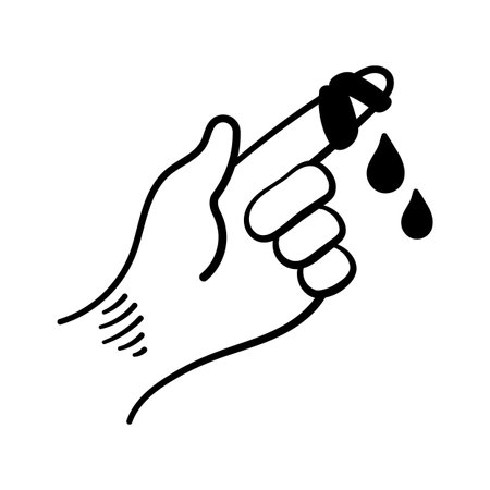 Get this creatively designed hand drawn icon of finger injury, ready to use vectorのイラスト素材