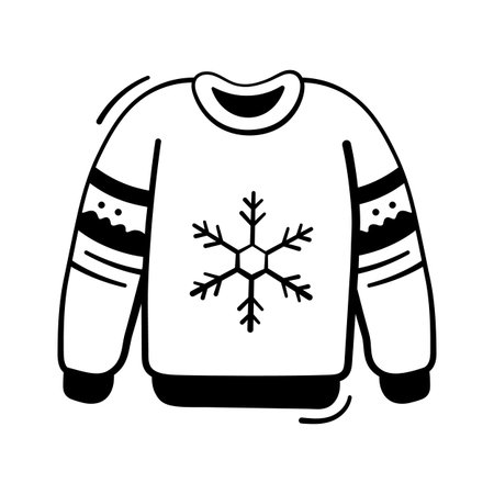 Here is a modern hand drawn doodle icon of weather, ready for premium useのイラスト素材