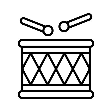 Check this line style icon of drum musicのイラスト素材