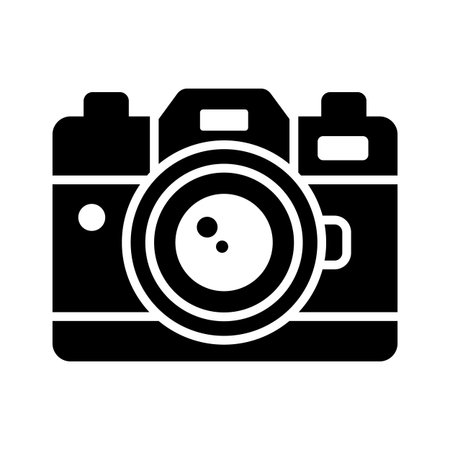 Festive camera capturing New Year and Christmas memoriesのイラスト素材