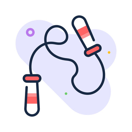 A skipping rope icon representing fitness, sports, and playful activities