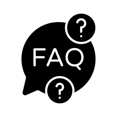 An amazing glyph icon of faq, help, guidance, and student supportのイラスト素材
