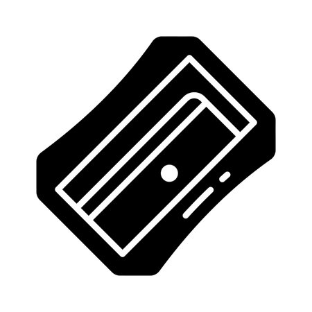 Take your hands on this amazing glyph icon of pencil sharpenerのイラスト素材