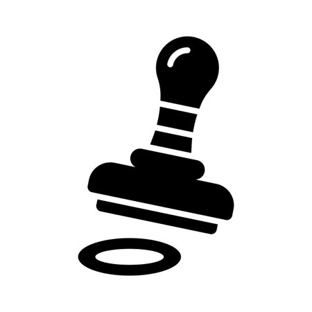 Well designed handy icon of rubber stamp, trendy premium styleのイラスト素材