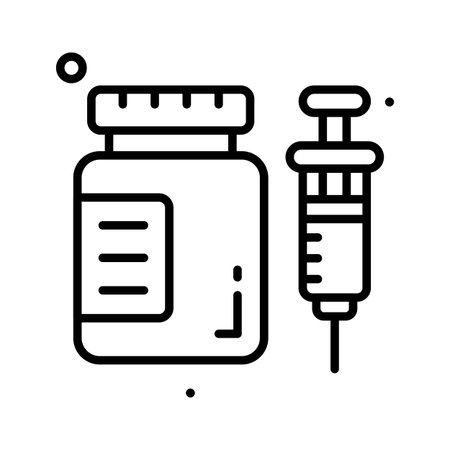 Easy to use line icon of substance abuse, addiction modern vectorのイラスト素材