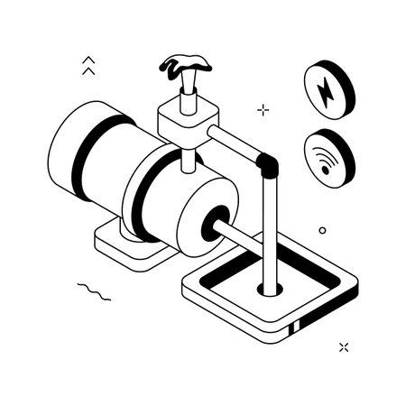 A customizable isometric illustration of agriculture sewage treatment systemのイラスト素材