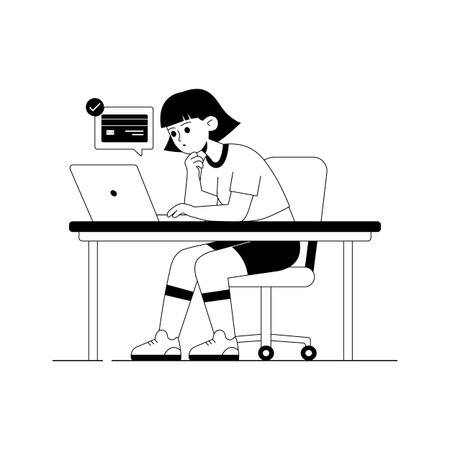 A secure glyph illustration of online payment processのイラスト素材