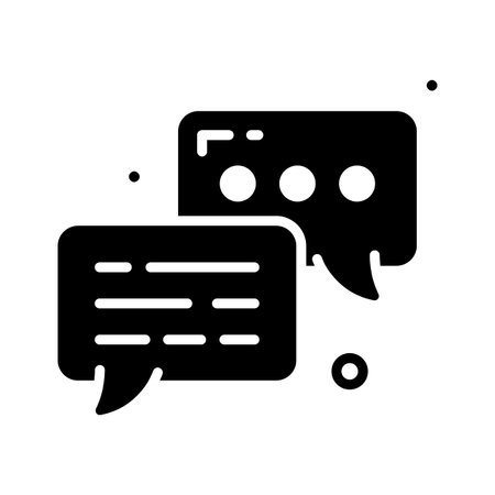 Ready to use glyph icon of chat for womens dayのイラスト素材