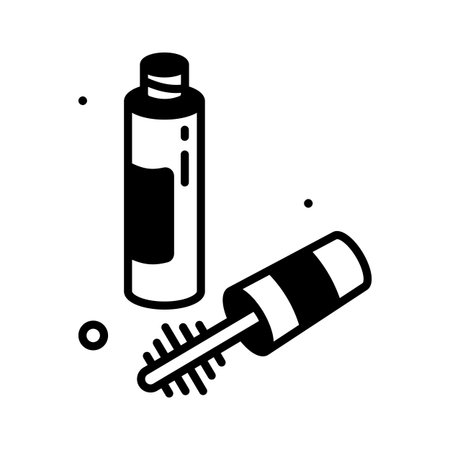 Check out this amazing glyph icon of mascara, easy to useのイラスト素材