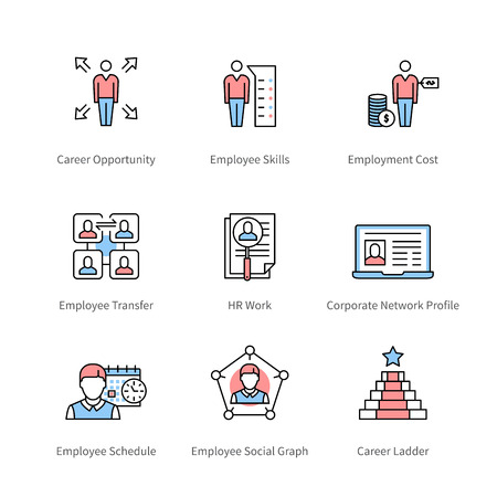 Career management and professional developmentのイラスト素材