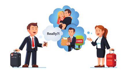 Business people communication, gossip conceptのイラスト素材
