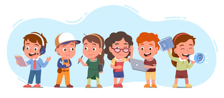 Different profession workers women, men team setのイラスト素材