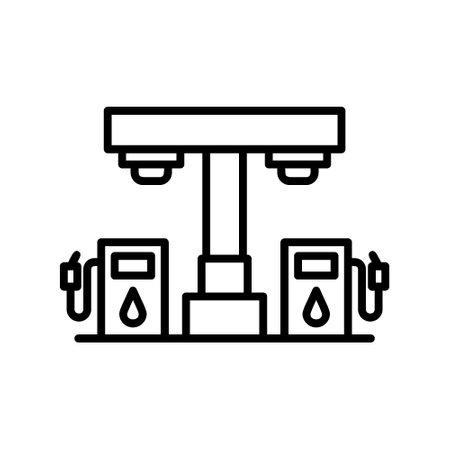 Petrol Station Iconのイラスト素材