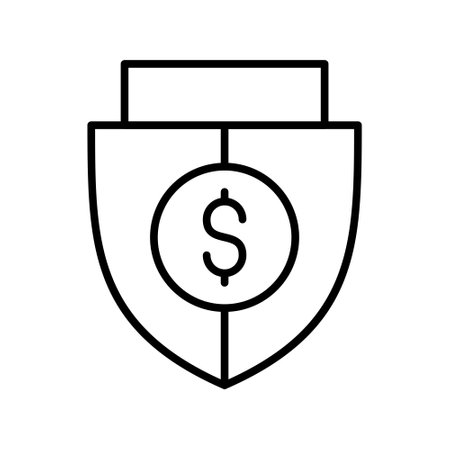 Shield Money Iconのイラスト素材