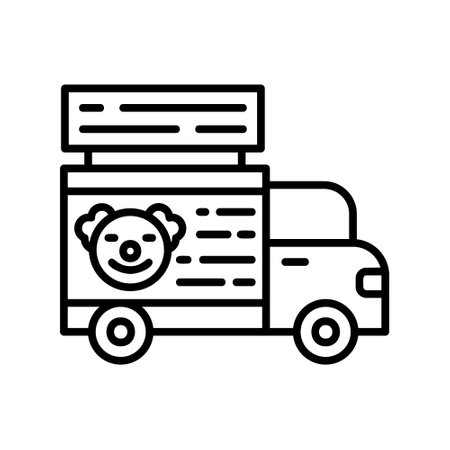 Circus Van Iconのイラスト素材