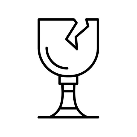 Broken Glass Creative Icons Designのイラスト素材