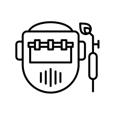 Welding Mask Creative Icons Designのイラスト素材