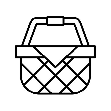 Picnic Basket Creative Icons Designのイラスト素材