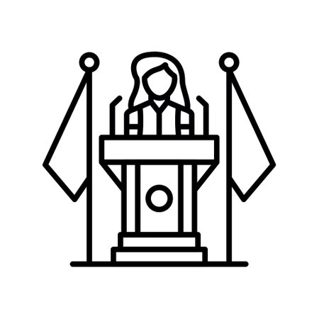 Politician Creative Icons Designのイラスト素材