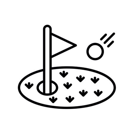 Golf Creative Icons Designのイラスト素材