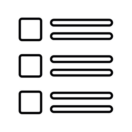 List Creative Icons Designのイラスト素材