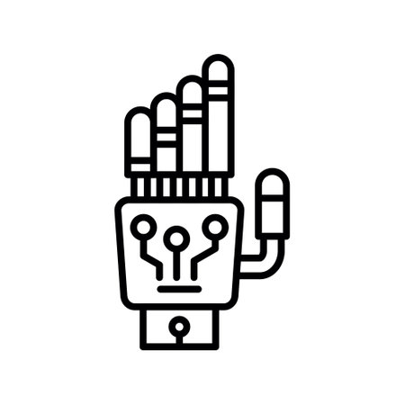 Robot Hand Creative Icons Designのイラスト素材